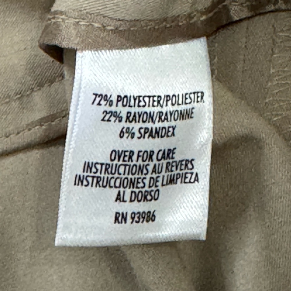 Casual Corner Annex Stretch womens tan dress pants size 8. - Picture 4 of 5